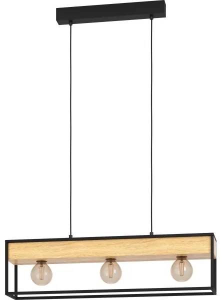 Eglo 900349 - Csillár zsinóron LIBERTAD 3xE27/40W/230V