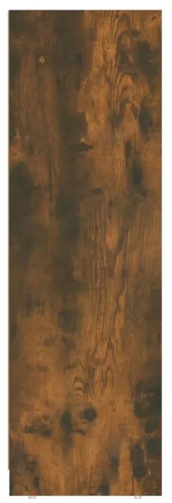 füstös tölgy színű szerelt fa fürdőszobaszekrény 30x30x95 cm