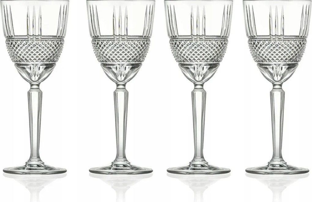 Lyngby Glass Brillante Kristály Fehérboros Pohár 230 ml 4 db