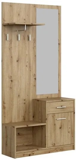 Pergo előszoba bútor kézműves tölgy