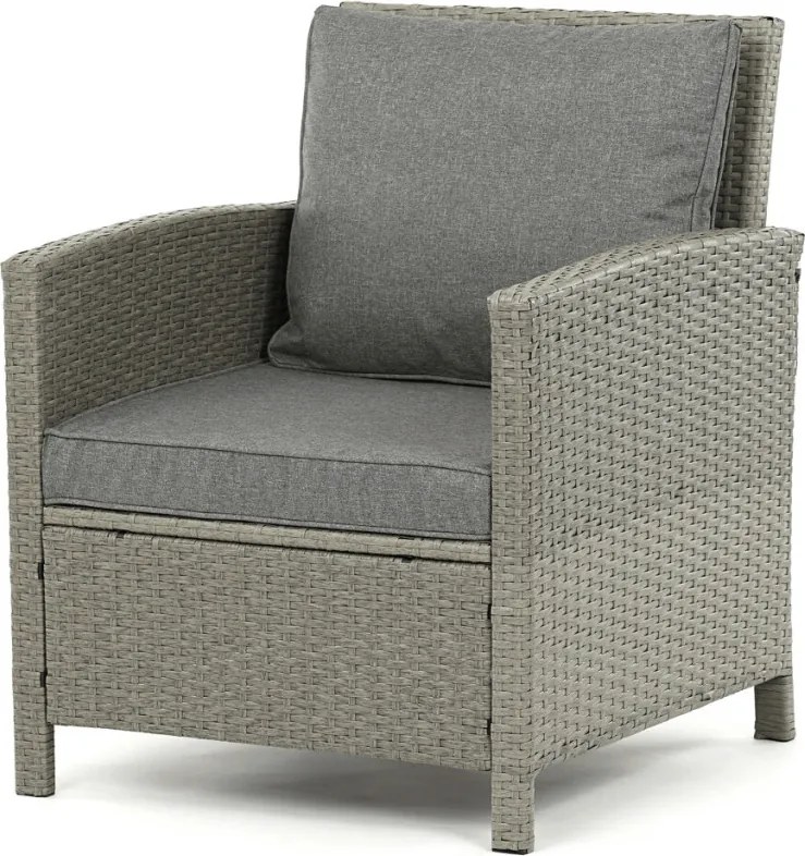 Kerti bútor garnitúra 140x70x60 cm, polyrattan, szürke, AZS-A1719 GREY