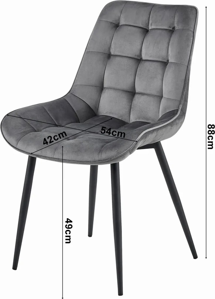 AKCIÓ Bézs bársony szék BERA fekete lábakkal II. osztály