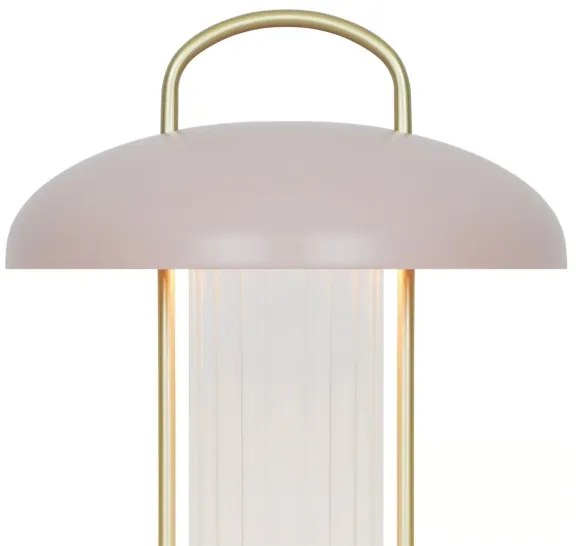 Nordlux - MIRANO LED/3W/3,7V tölthető, érintésvezérelt asztali lámpa, fényerőszabályozható, rózsaszín