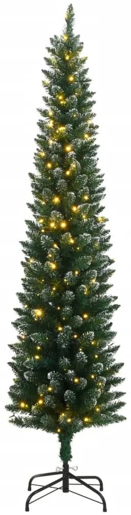vékony műkarácsonyfa 150 LED-del 150 cm