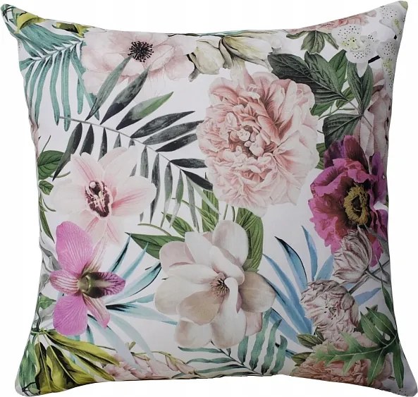 Dekorációs Párnahuzat 40x40 bazsarózsa világos alapon