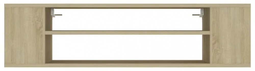 sonoma tölgy színű szerelt fa függő TV-szekrény 100x30x26,5 cm