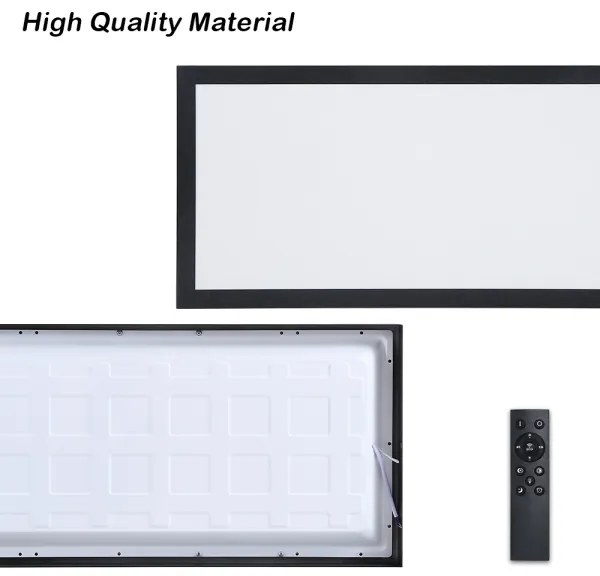 Brilagi - LED Dimmelhető lámpatest FRAME SMART LED/30W/230V fekete IP44 + távirányító