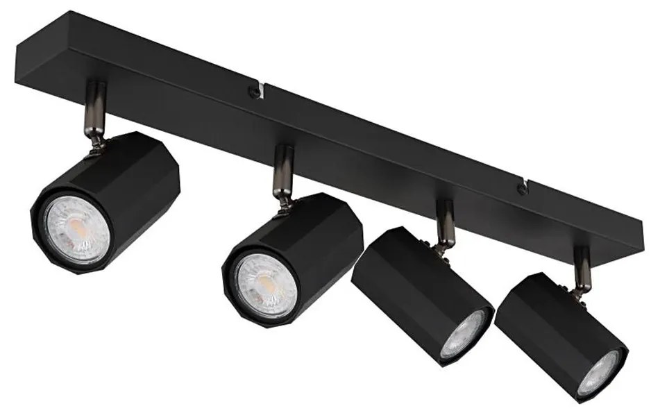 Globo 57918-4B - Spotlámpa JAMES 4xGU10/25W/230V fekete