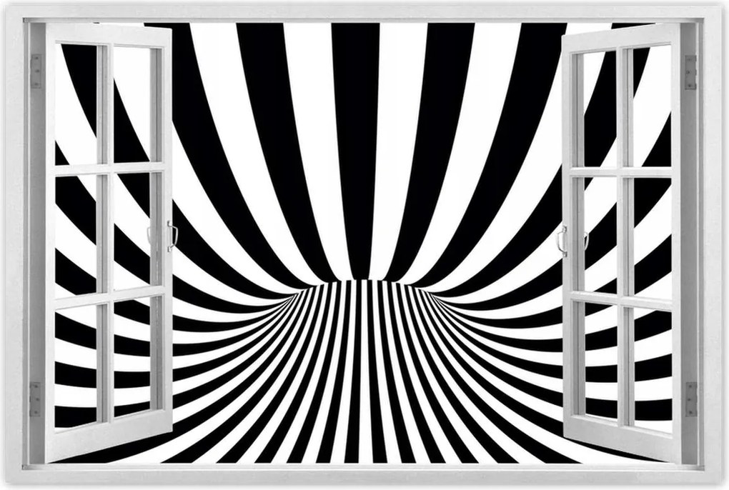 Poszterek 90x60 Absztrakt fekete-fehér