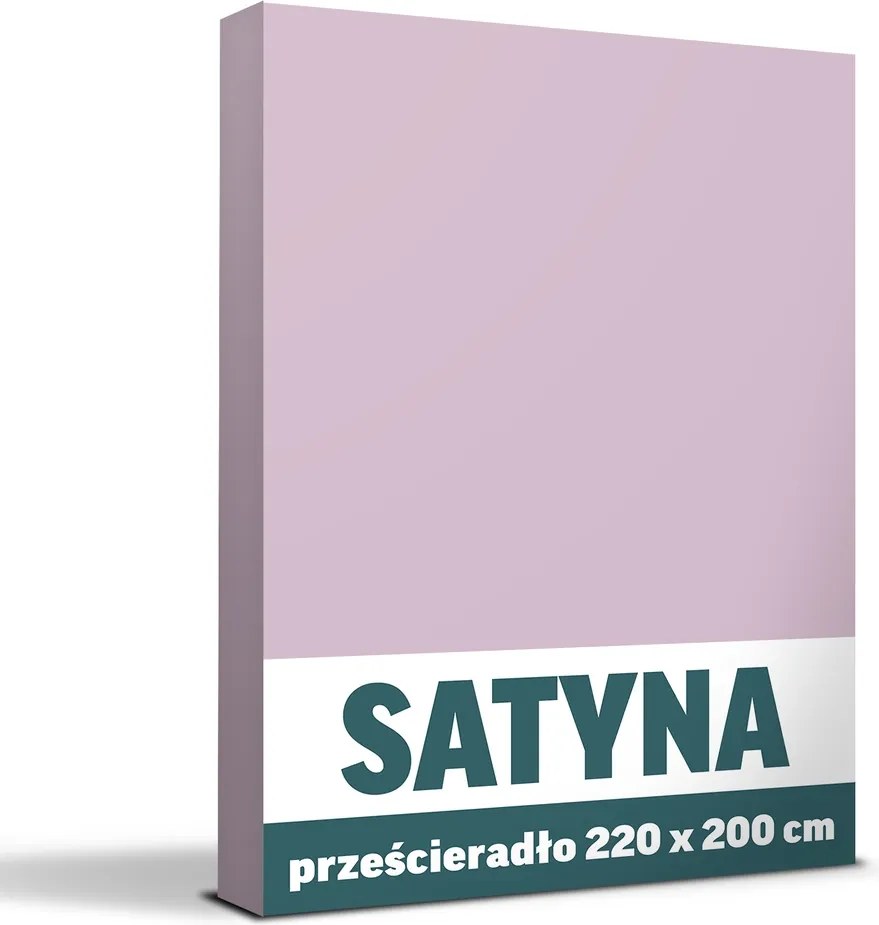 Lepedő forró nyárra 220x200cm Szatén Pamut- rózsaszín