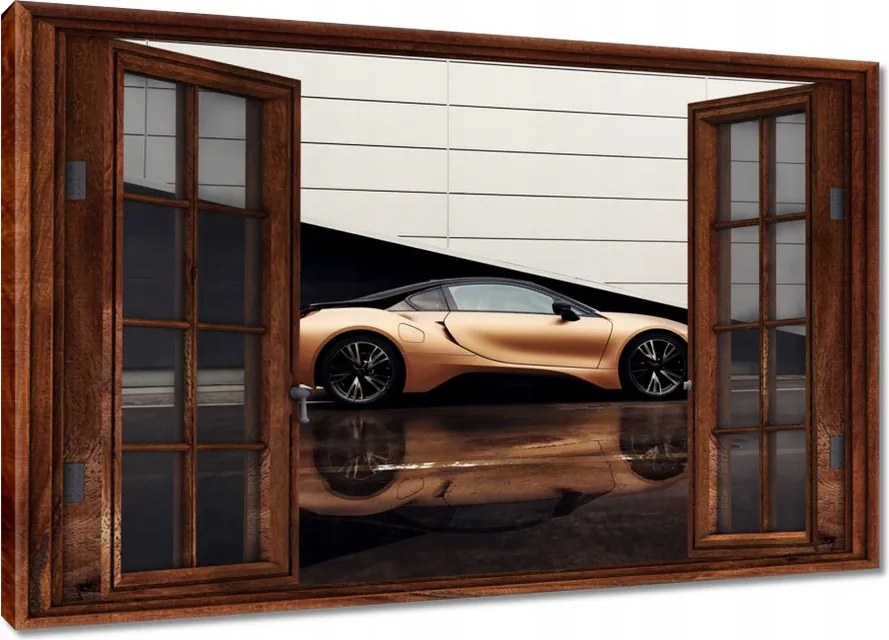 Vászonkép 60x40 Arany Bmw Autó