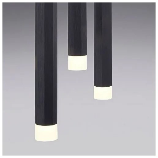 Leuchten Direkt 15205-18 - LED Csillár zsinóron BRUNO 5xLED/4,8W/230V fekete