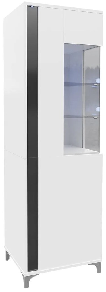 Vitrin 50/200 L AR08 Ankara (fehér + fényes fehér + fényes fekete). 1070636