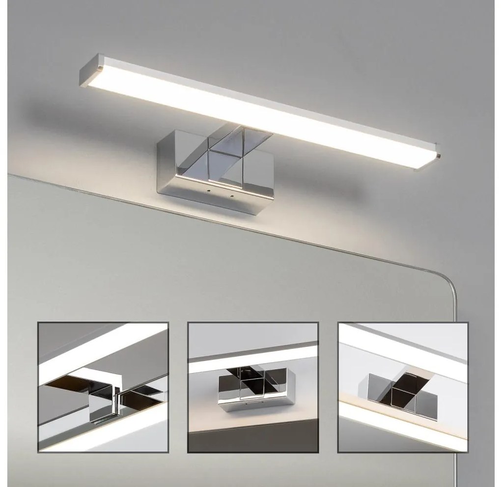 Brilagi - VESTRA LED fürdőszobai tükörvilágítás, 8W/230V, 40 cm, IP44, króm