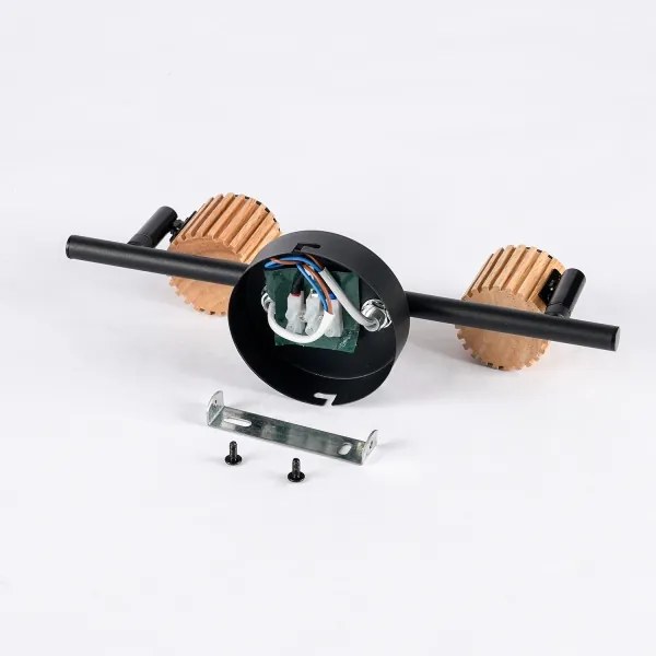 Brilagi - Spotlámpa ODENSE 2xE14/10W/230V gumifa/fekete