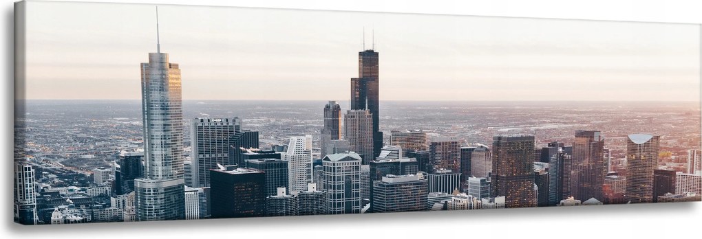 Vászonkép Chicago építészet 120x40 cm