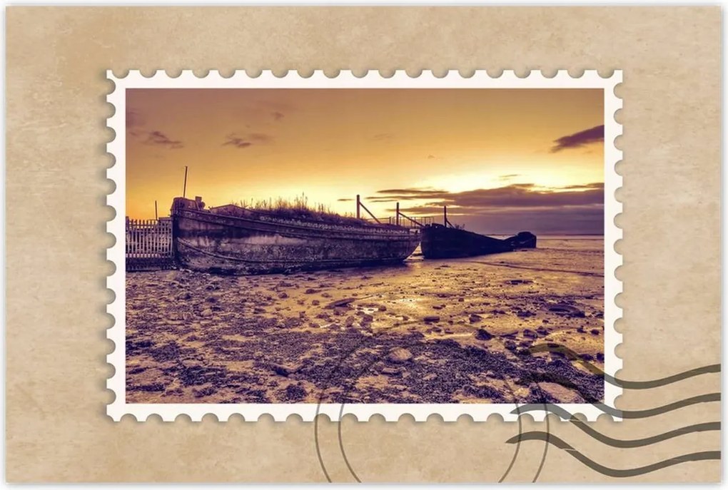 Poszterek 120x80 Régi halászcsónakok