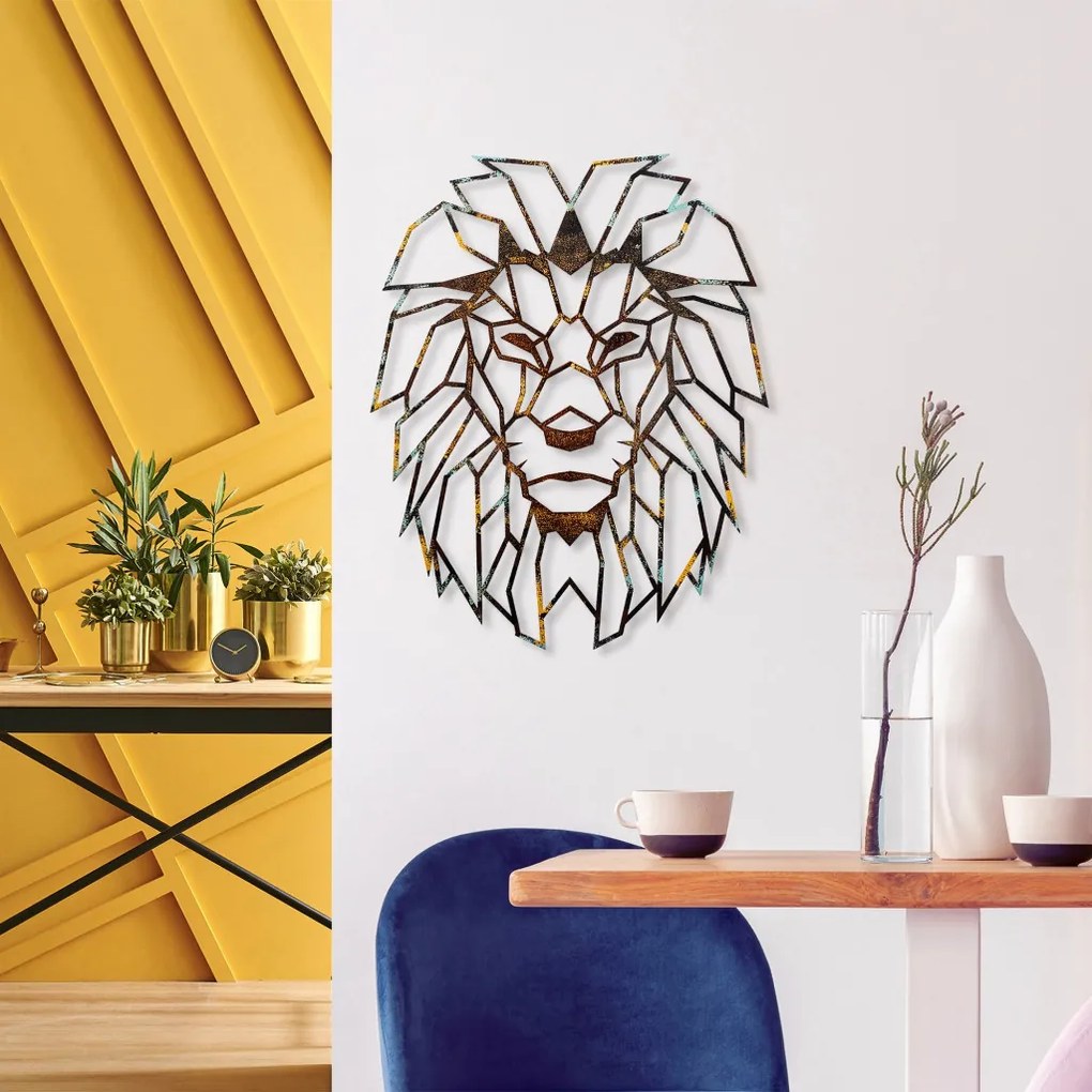 Lion fém fali dekoráció, 40 cm – TR891TNL2420