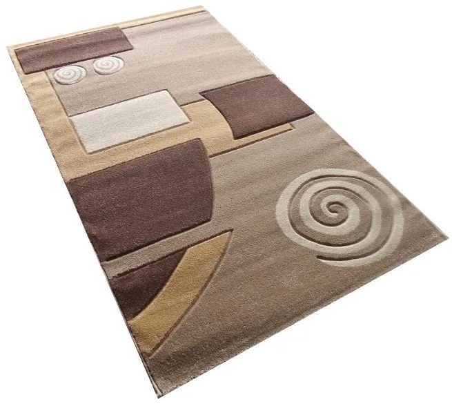 London Nyírt szőnyeg 150 x 230 cm Barna Bézs