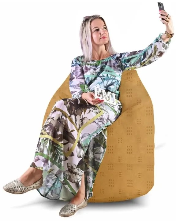 EMI Körte alakú Relax velúr babzsákfotel