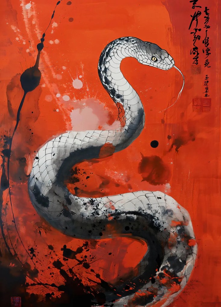 Poszter 39,5x55cm Sárkánykígyó lélegzet