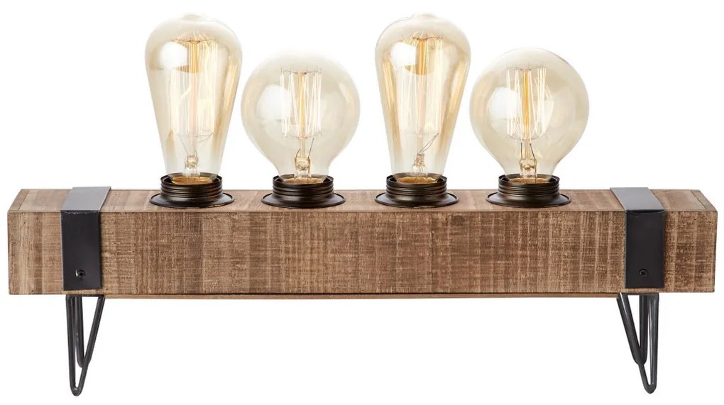 Brilliant WOODHILL 93723/76 Asztali lámpa 4x30W/E27 IP20