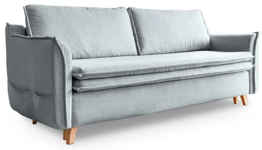 Világosszürke kinyitható kanapé 225 cm Charming Charlie – Miuform
