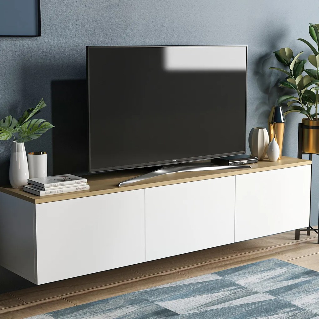 TV asztal Neon fehér