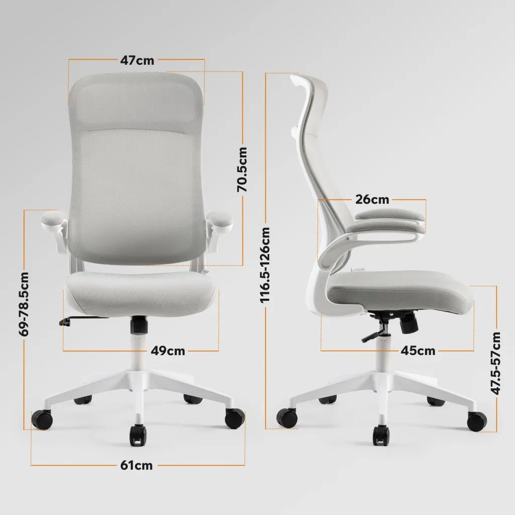 Ergonomikus forgószék Revo szürke
