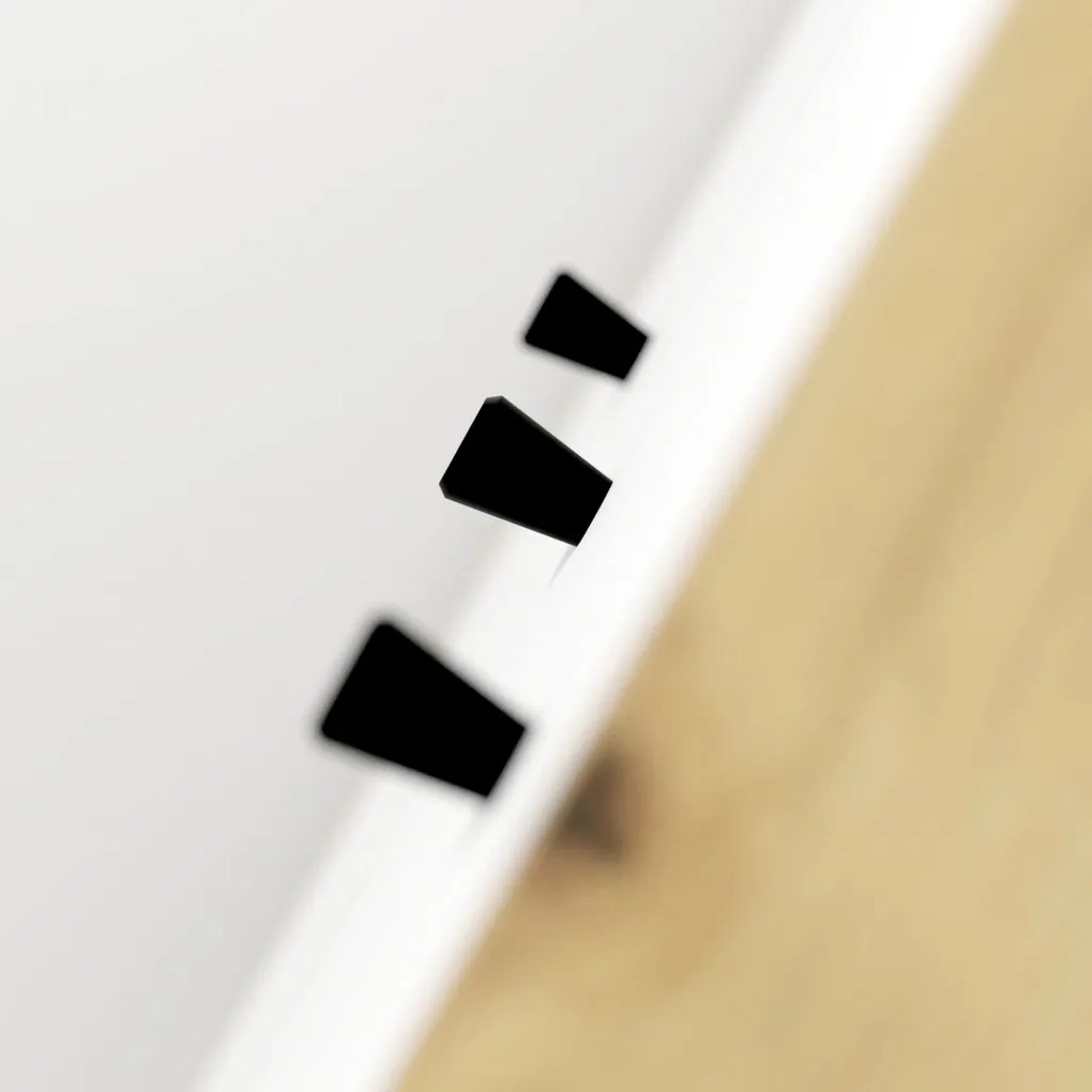 Szekrény Artisan tölgy / fehér matt színkombinációban – BILBAO BL18