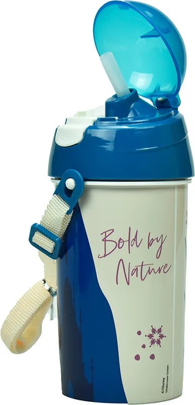 Disney Jégvarázs Together We Lead műanyag szívószálas kulacs akasztóval 500 ml