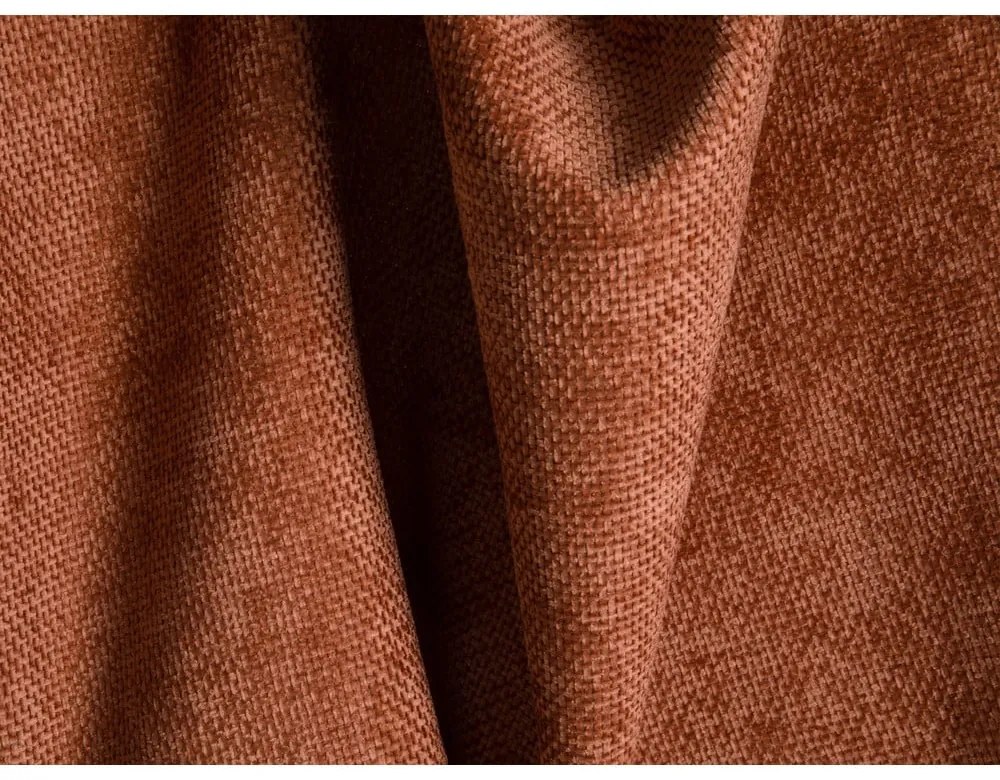 Téglavörös zsenília kinyitható-tárolóhelyes kanapé 262 cm Tonale – Cosmopolitan Design