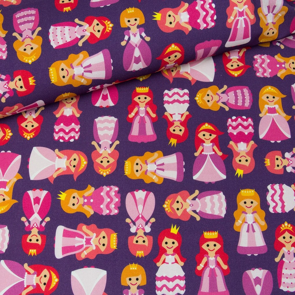 Függöny anyaga Hercegnők Lila