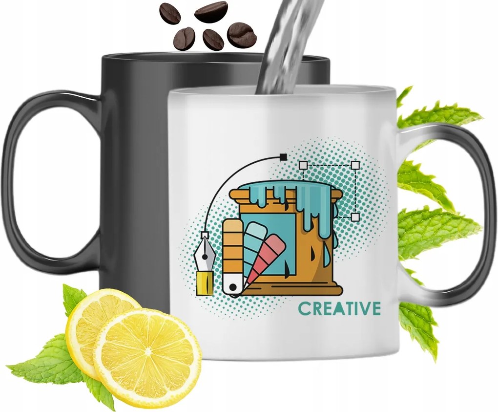 Mágikus Bögre Grafika Színváltó Nyomtatott Fényképpel