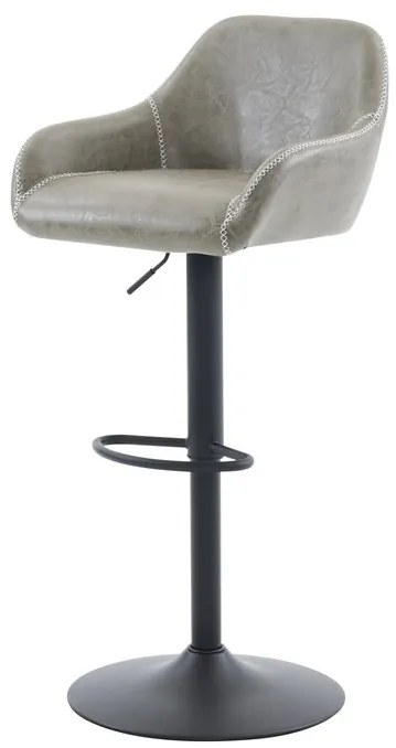 Szürke Ekobőr Bárszék. AUB-716 GREY3