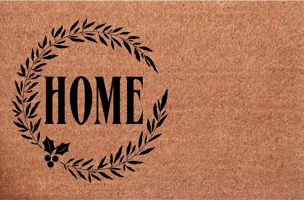 Karácsonyi Lábtörlő kókusz az ajtó alá gravírozás az oldalán Home