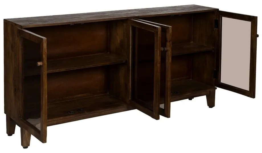 Barna mangófa tálalószekrény 180x87x35 cm Ravi – Ixia