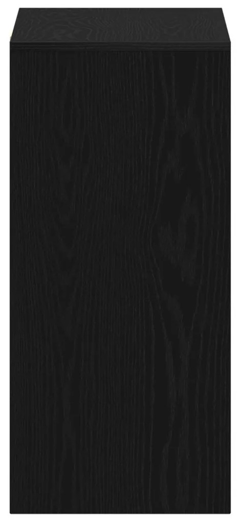 vidaXL Íróasztal Fekete Tölgy 102,5x35x75 cm Műszaki Fa