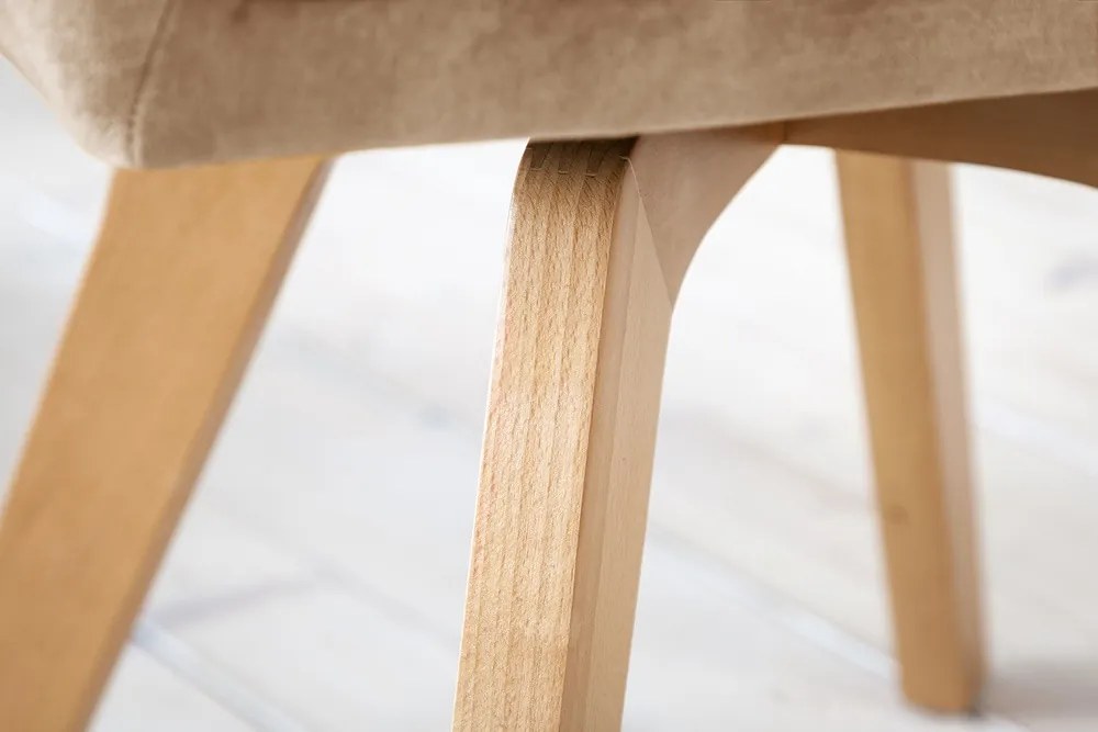 Design forgószék Gaura pezsgő bársony