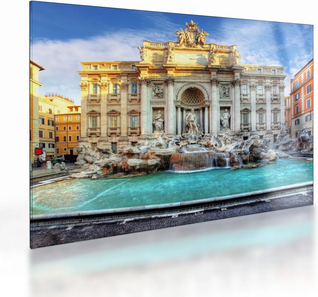 Üveg kép - Trevi-kút (70x50 cm)