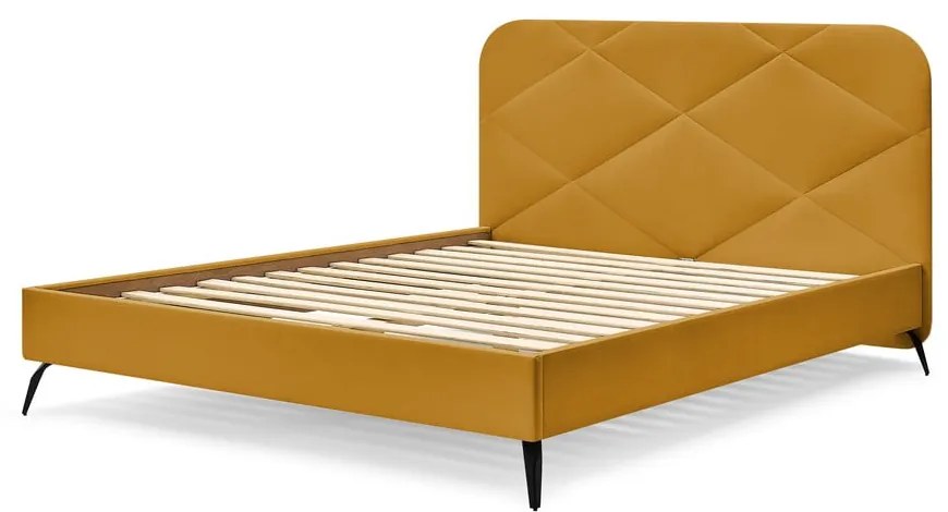 Kárpitozott franciaágy ágyráccsal 180x200 cm Prune – Bobochic Paris