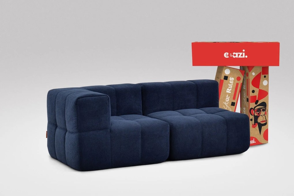 2 Teiliges Modulares Sofa – Blau