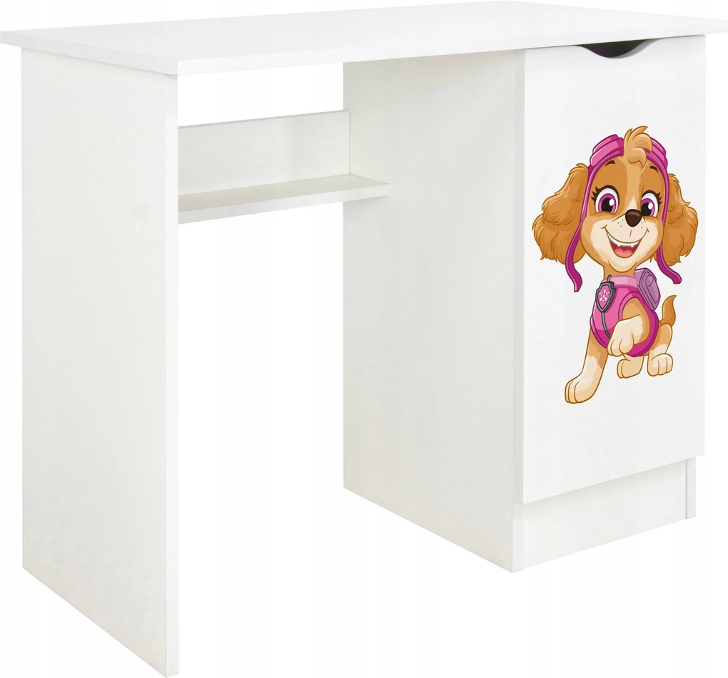Gyerek íróasztal Mancs Őrjárat szekrénysel 90x50x77 – Tanulás és játék