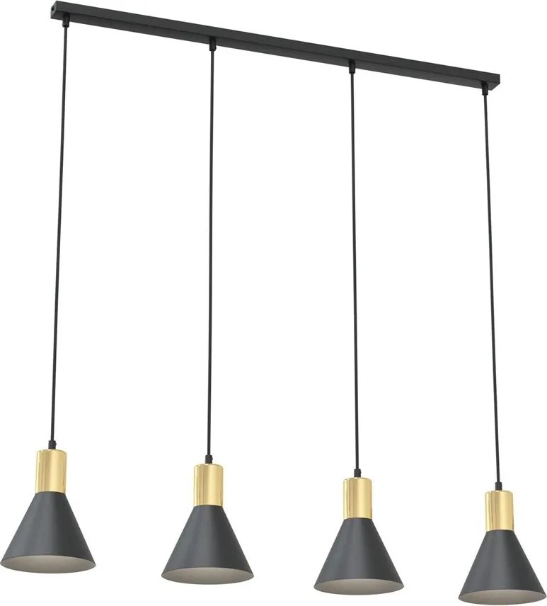Emibig modern függeszték rosa fekete arany emi1388/4