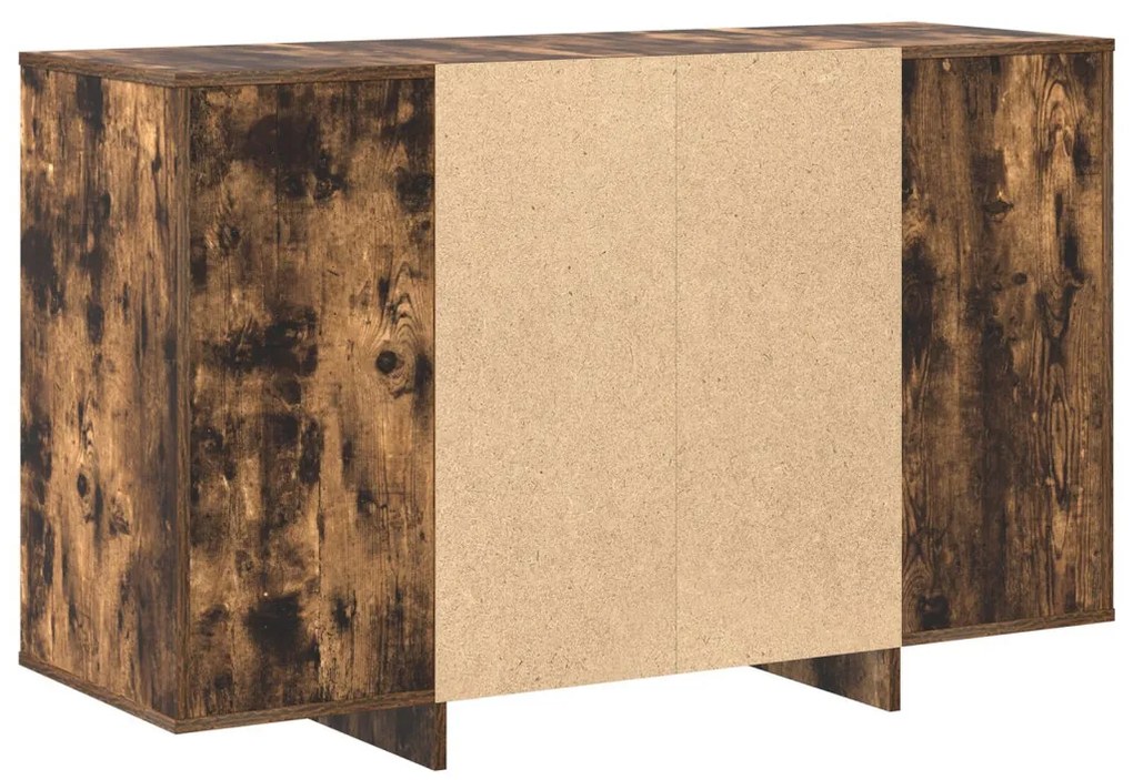Füstölt tölgy vitrine Füstölt tölgy Szerelt fa 120 x 41 x 75 cm