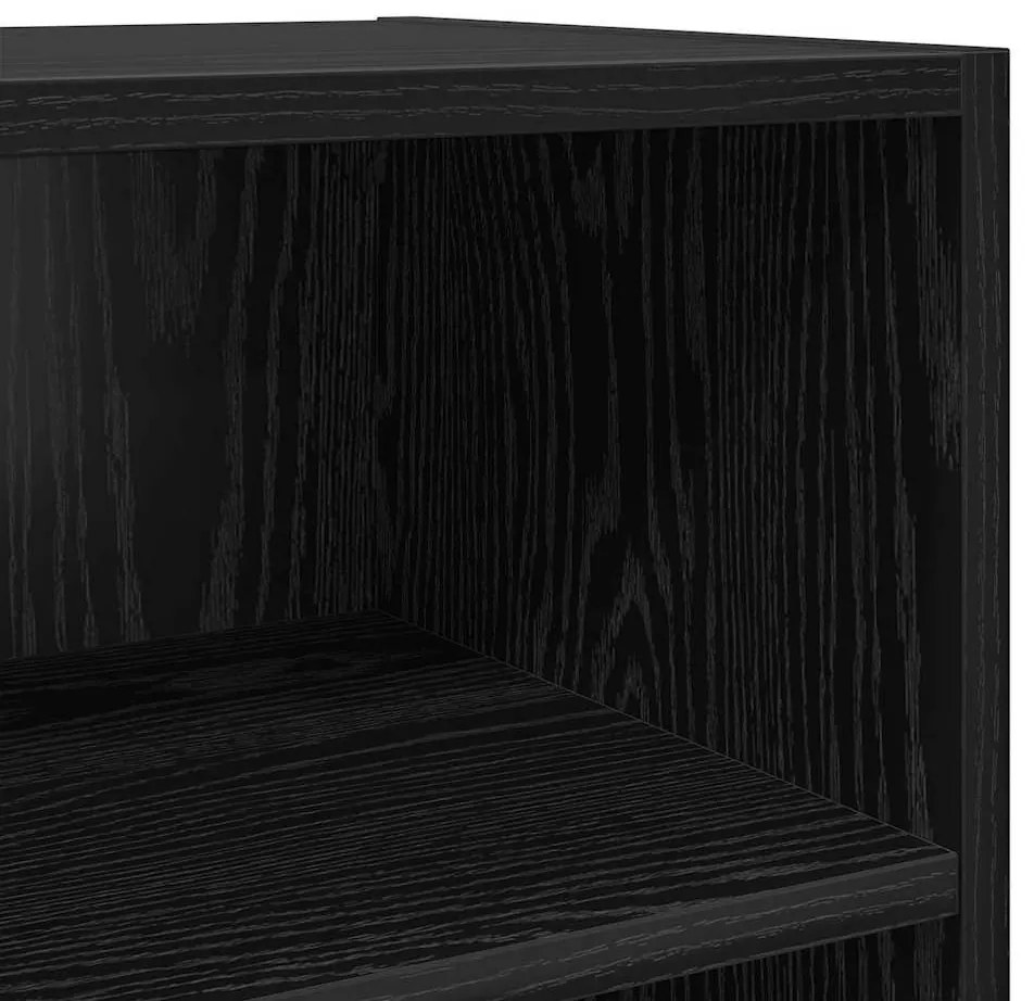 vidaXL TV szekrény garnitúra Fekete 69,5 x 30 x 50 cm Faanyag