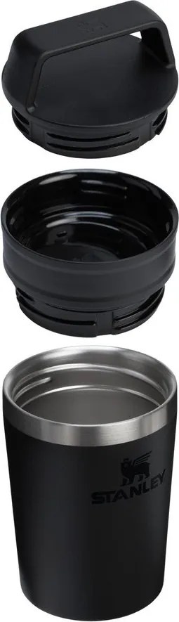 Fekete rozsdamentes acél termobögre 230 ml Café-To-Go Travel Mug Black 2.0 – Stanley