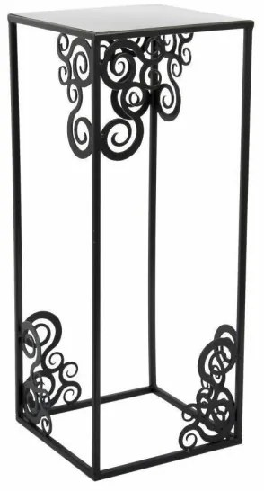 Virágállvány 60x24 cm fekete színben