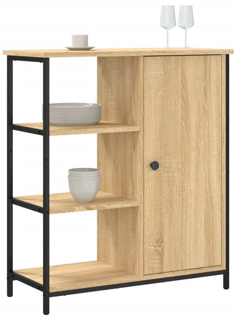 sonoma tölgyfa tálalószekrény 70 x 30 x 80 cm