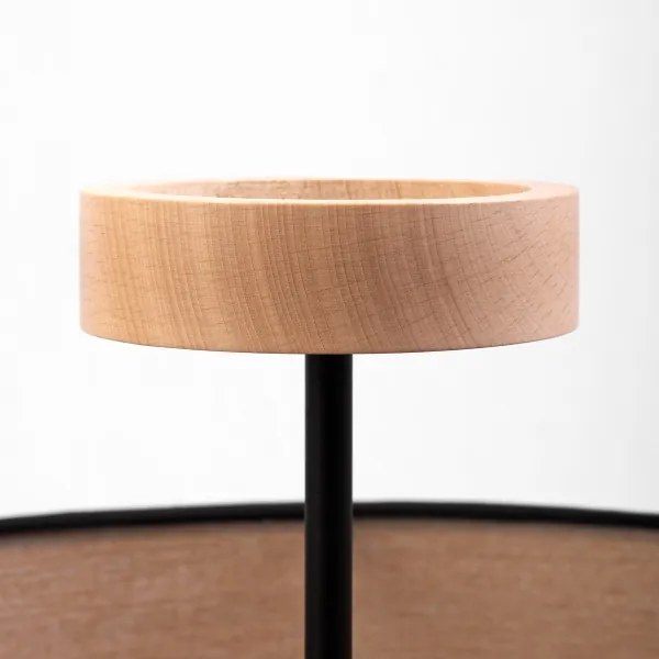 ALBA felületre szerelt csillár 3xE27/15W/230V, átmérő 40 cm, fekete/barna